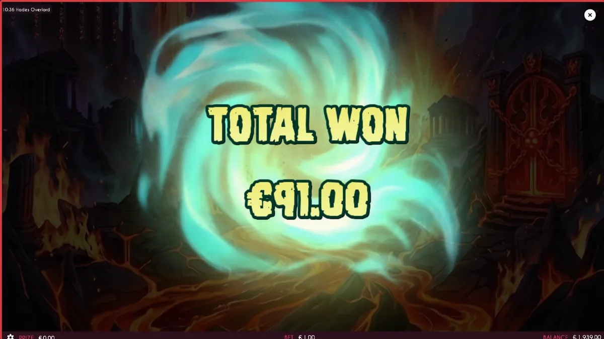 Visual bertema mitologi Yunani dari slot Hades Overlord